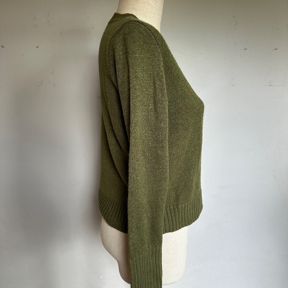 Divided Brand Crew neck green knit sweater | Size S - Picture 2 of 4